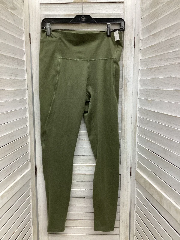 Exquisite Embroidery Athletic Leggings By All In Motion In Green, Size: M