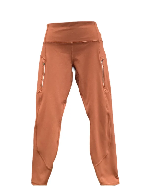 Athletic Leggings By Athleta In Copper, Size: L