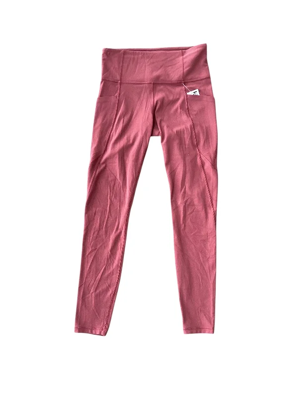 Classic Style Athletic Leggings By Athleta In Red, Size: S