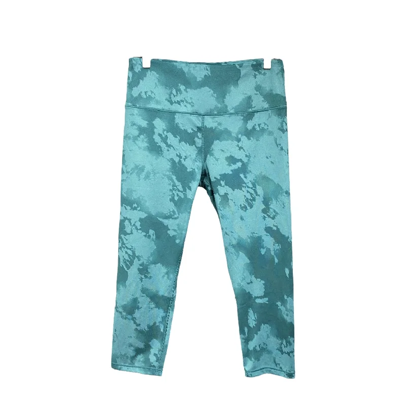 Refreshing Design Athletic Leggings By Balance Collection In Blue, Size: Xl