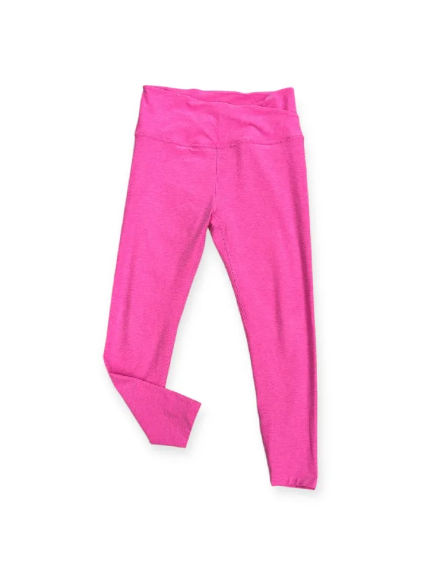 Fashion Must-have Athletic Leggings By Beyond Yoga In Pink, Size: Xl