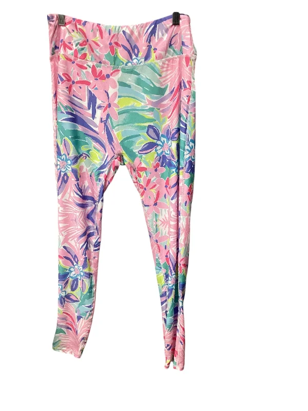 Personal Design Athletic Leggings By Cmf In Pink, Size: Xl