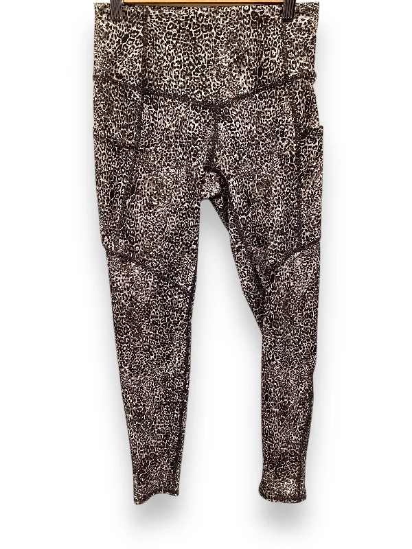 Athletic Leggings By Evolution In Animal Print, Size: S