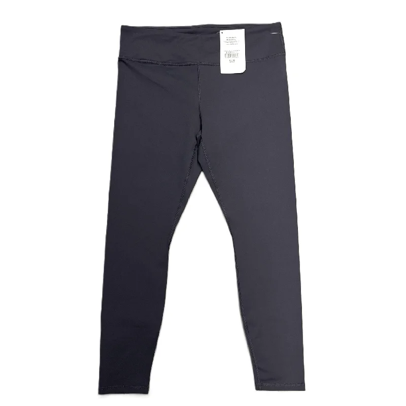 American Style Athletic Leggings By Fabletics In Grey, Size: L