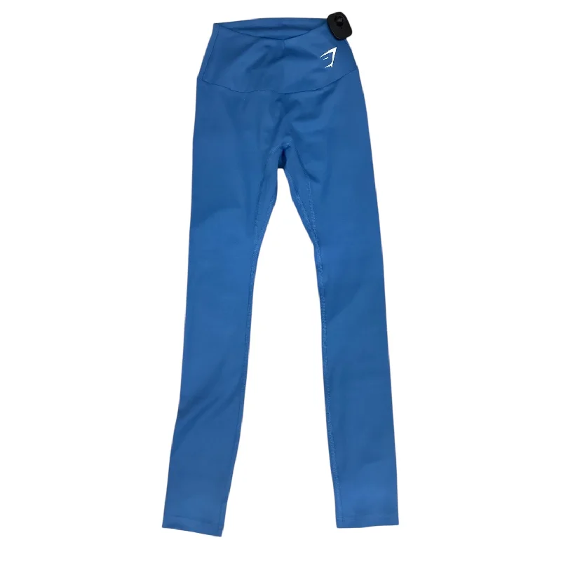 Advanced Design Athletic Leggings By Gym Shark In Blue, Size: Xs