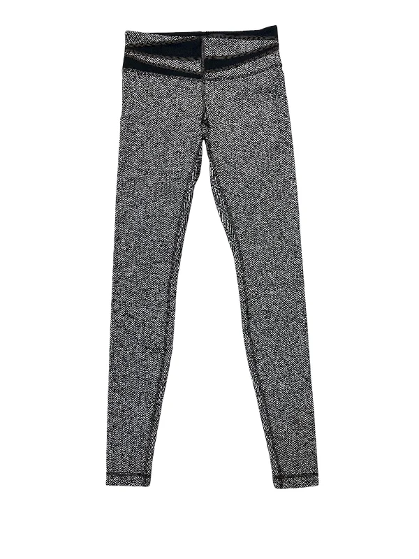 Elegant Series Athletic Leggings By Lululemon In Black & Brown, Size: 4