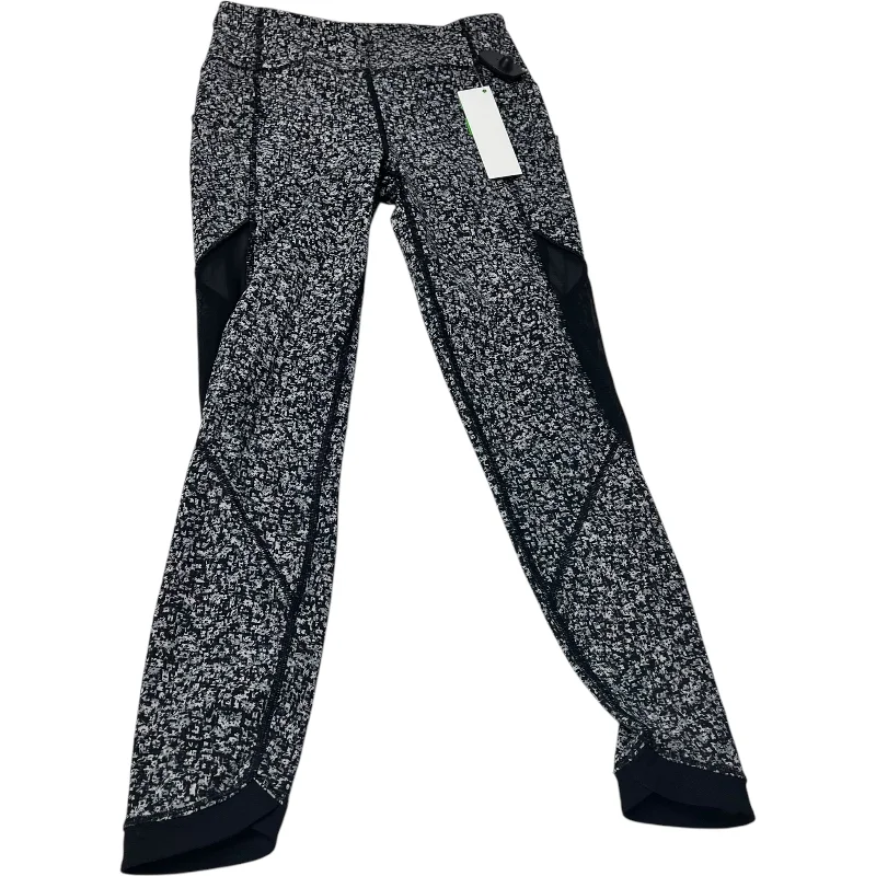 Noble And Elegant Athletic Leggings By Lululemon In Black & Grey, Size: S