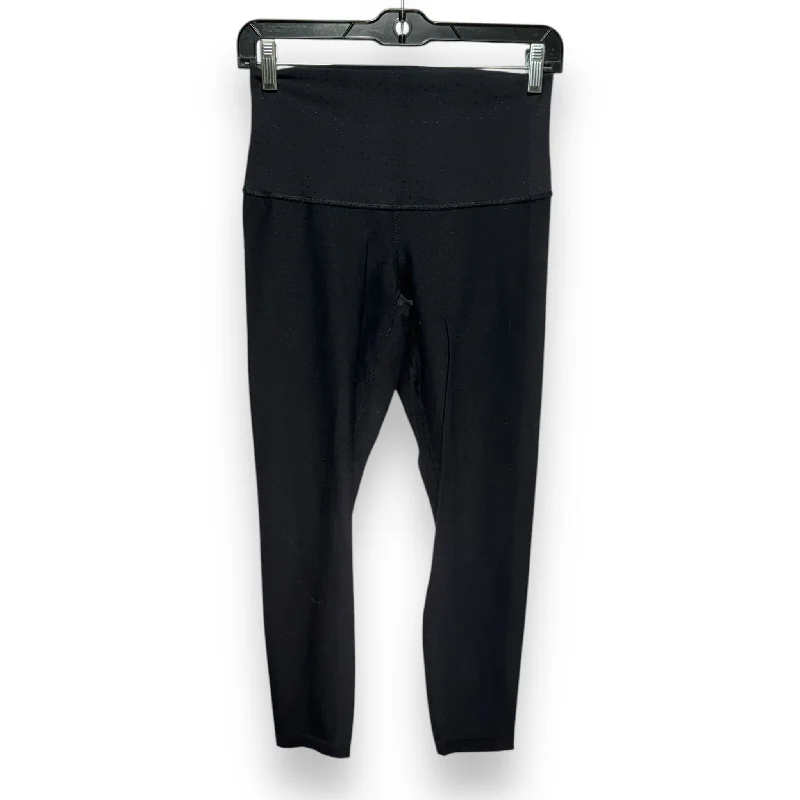 Comfortable And Cold-proof Athletic Leggings By Lululemon In Black, Size: 10
