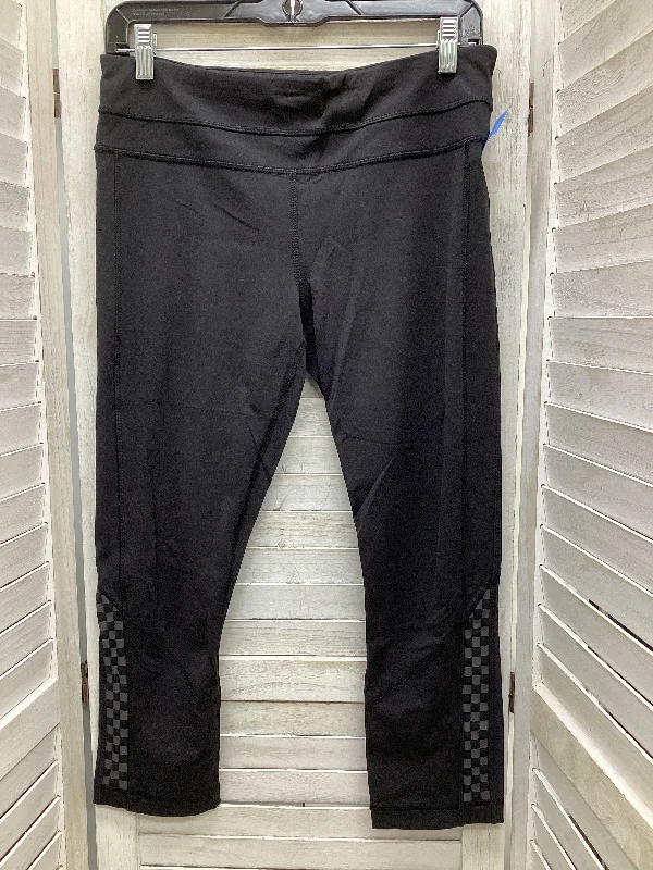 Printed Patterns Athletic Leggings By Lululemon In Black, Size: 8