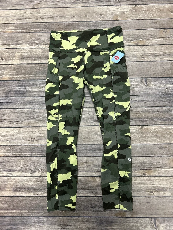 Athletic Leggings By Lululemon In Camouflage Print, Size: 6