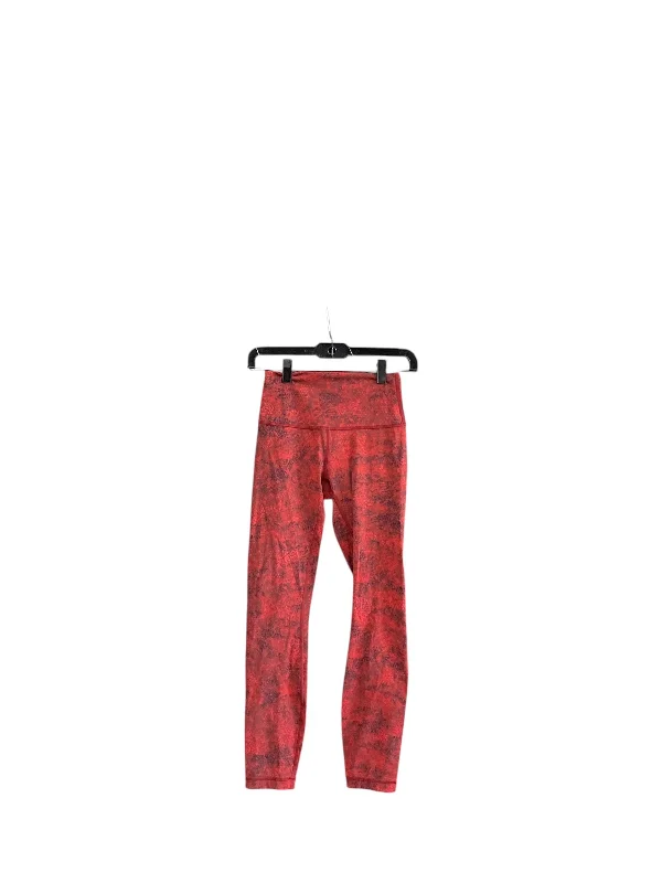 Versatile Items Athletic Leggings By Lululemon In Red, Size: 4