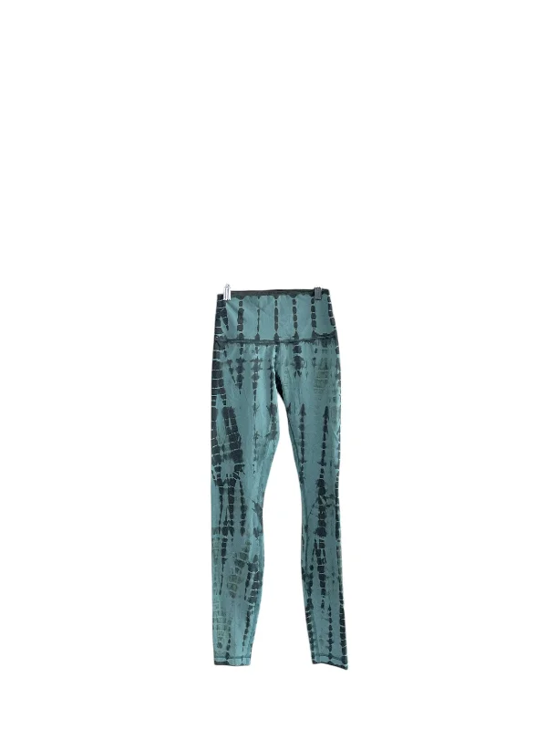Celebrity Must-have Athletic Leggings By Lululemon In Teal, Size: 4