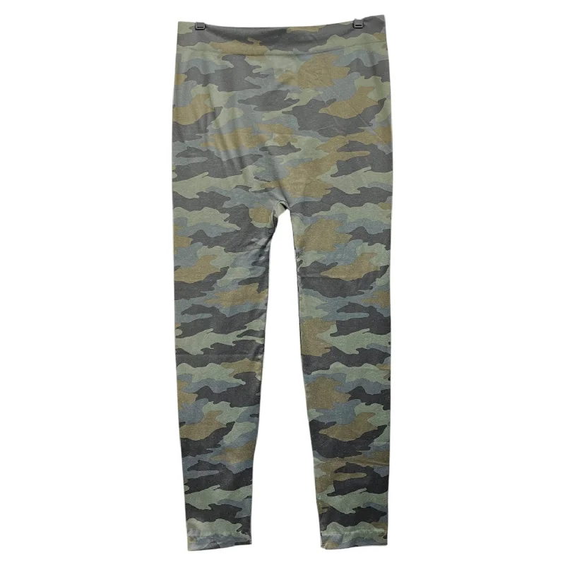 Must-have For Fashion Athletic Leggings By Ready To Go In Camouflage Print, Size: 1x