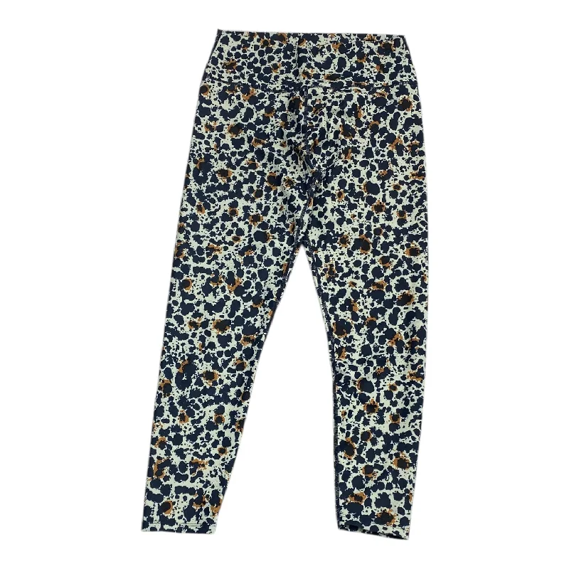 Fashion Classic Athletic Leggings By Sage In Multi-colored, Size: L