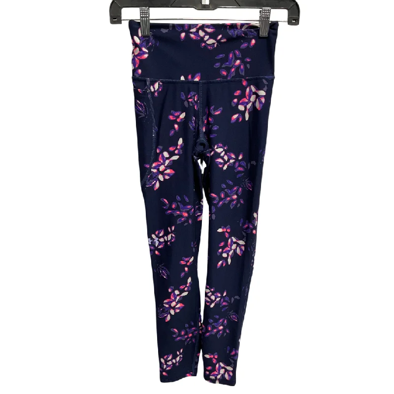 Economic Outlook Athletic Leggings By Under Armour In Navy, Size: Xs