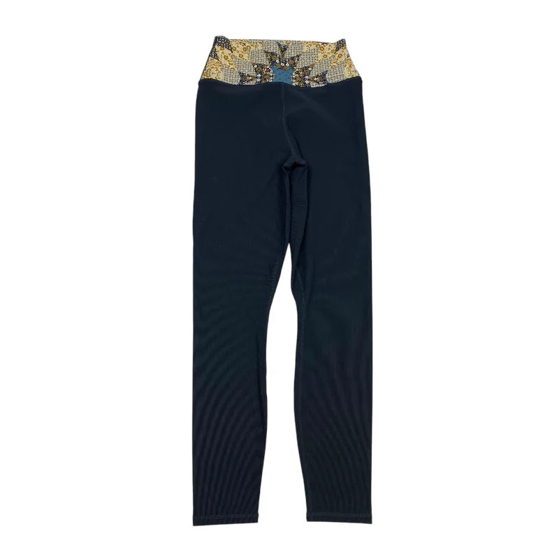 Simple Design Athletic Leggings By Z Supply In Blue & Yellow, Size: S