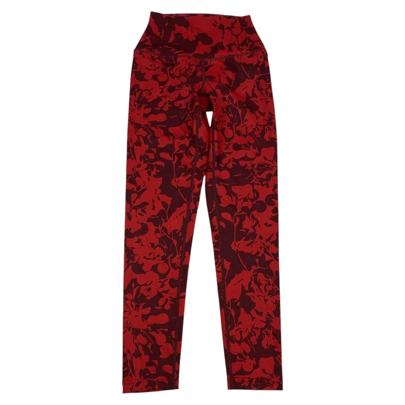 Fashion Expert Athletic Leggings By Zella In Red, Size: Xxs