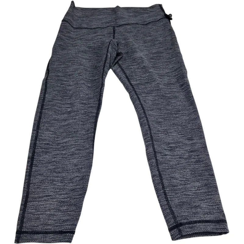 Classic Choice Athletic Leggings Capris By Lululemon In Grey, Size: M