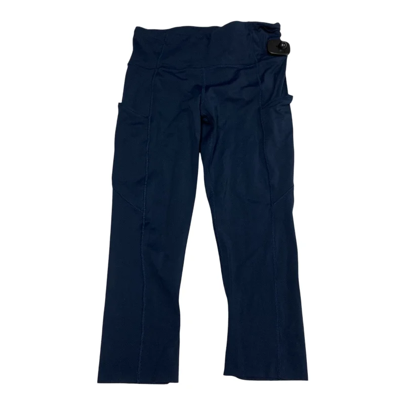 Exquisite Tailoring Athletic Leggings Capris By Lululemon In Navy, Size: S