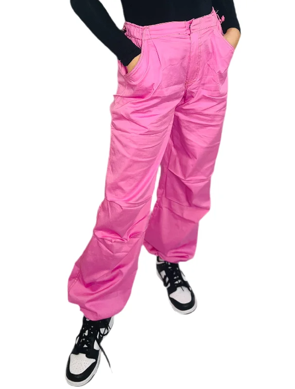 Windbreaker fashion Pink Cargo Pants