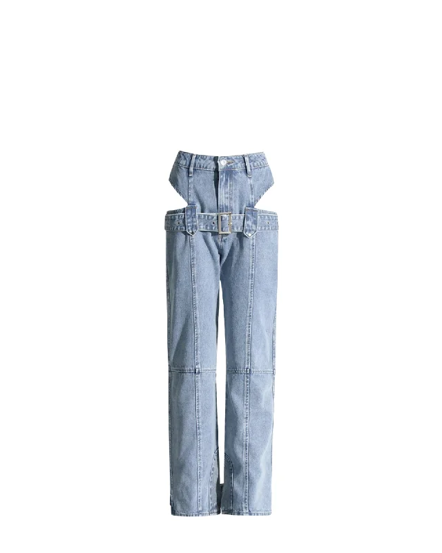 High-quality fabrics Bree Side Cut Out Jeans