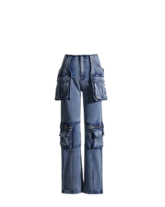 Sweet breath Camilla Patchwork Denim Cargo