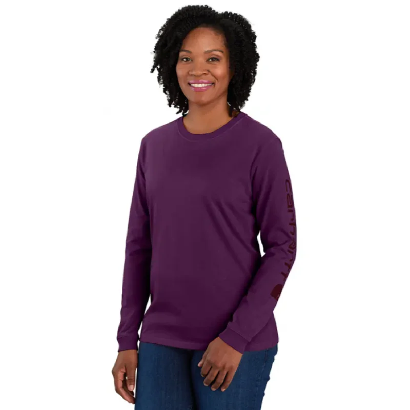 Free And Comfortable Carhartt Women's Logo Sleeve Long Sleeve T-Shirt