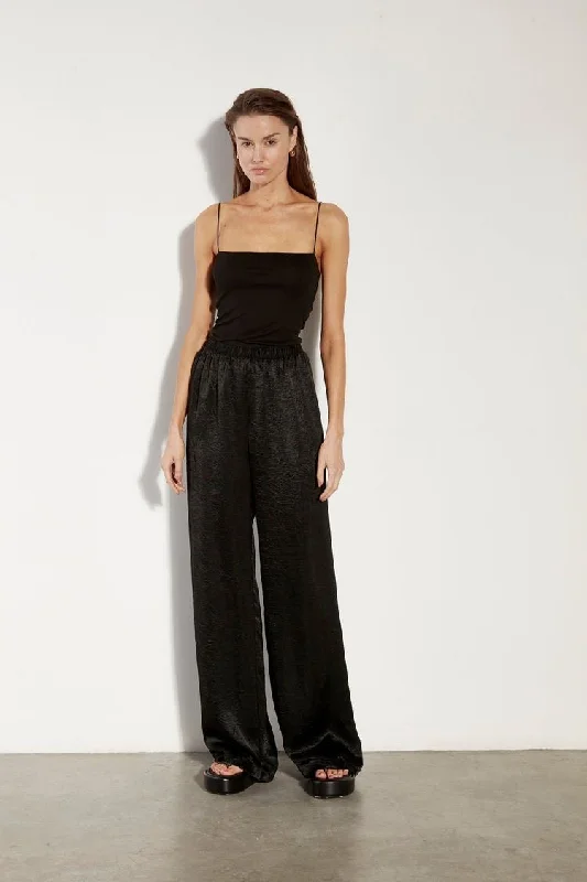Street Sports Style Enza Costa Satin Wide Leg Pant