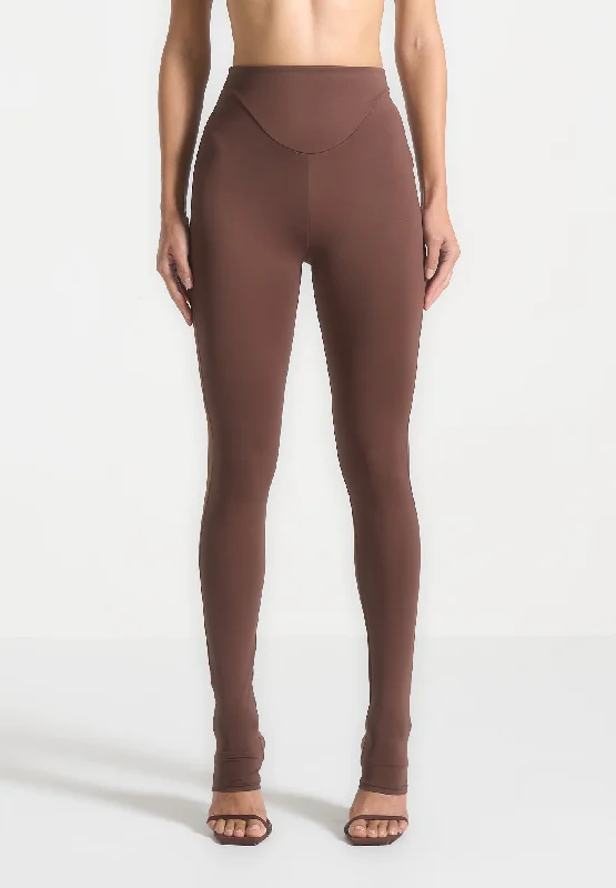Youthful Street Fashion Éternelle High Waisted Leggings - Brown