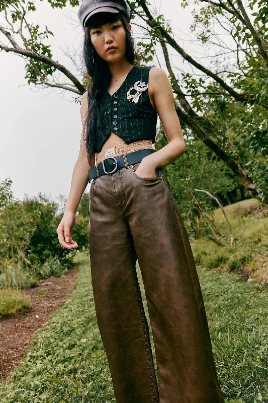 Street Fashion Style Free People: Misha Vegan Pant