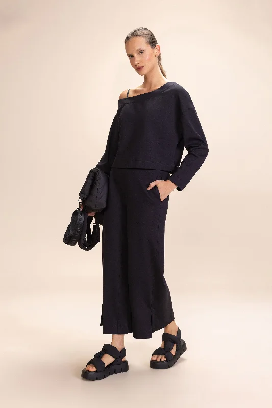Classic Series Galax Knit Wide-Leg Pants