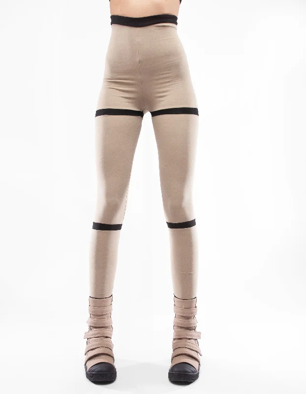 Personalized Wear LEGGINGS BEIGE RING
