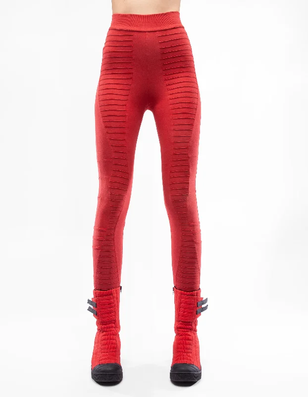 Classic Style LEGGINGS RED LINE