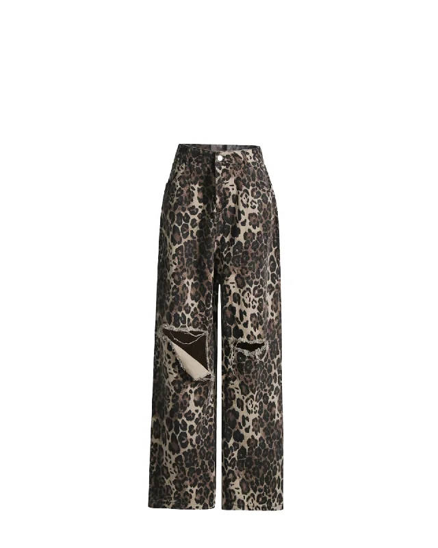 Energetic Leopard Relaxed Fit Jean