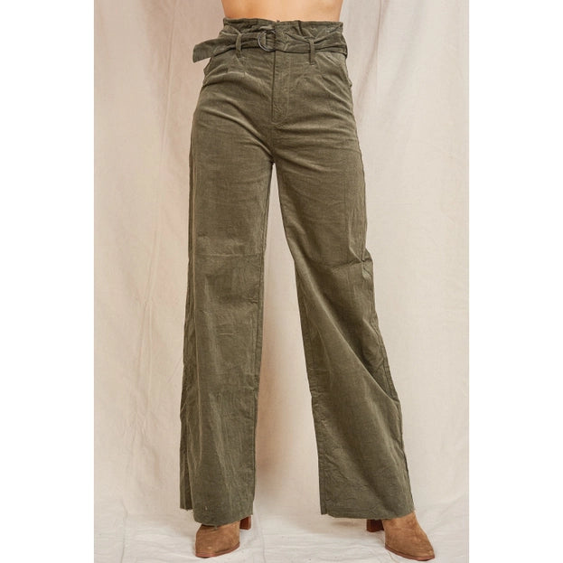 Classic Series Maronie Moss Corduroy Pants