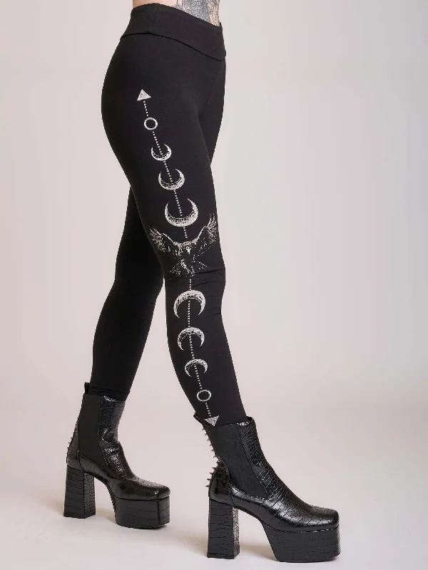 Personalized Wear Raven Moon Phase Legging