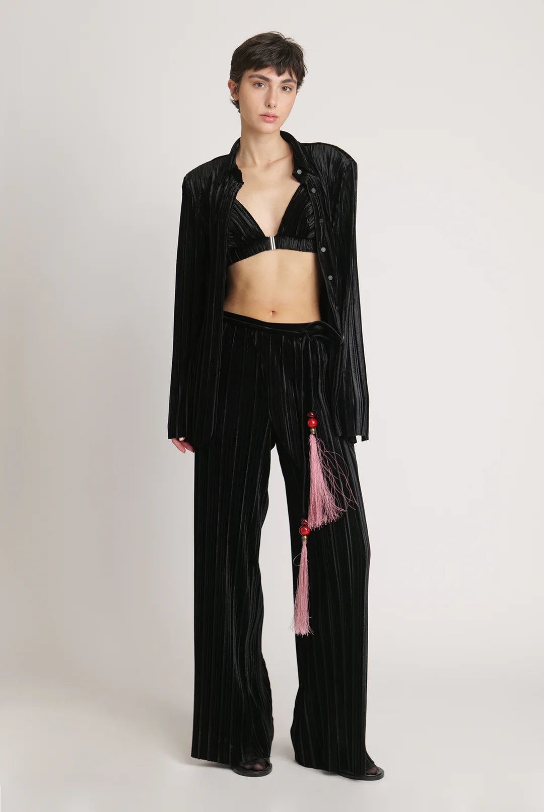 Retro Woolen Jacket Sabina Musayev Lotem Pants - FINAL SALE