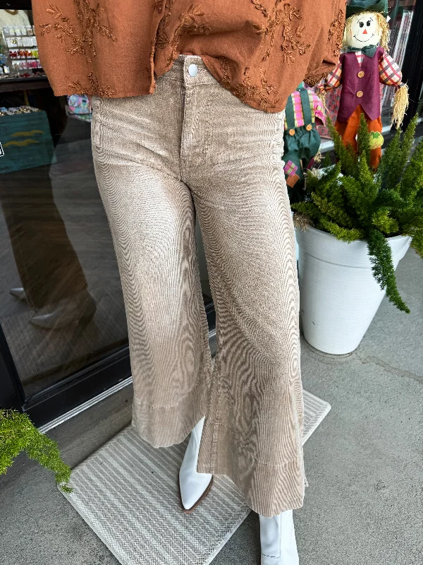 Trendy and versatile SoMe-Corduroy Pants: Vintage Taupe