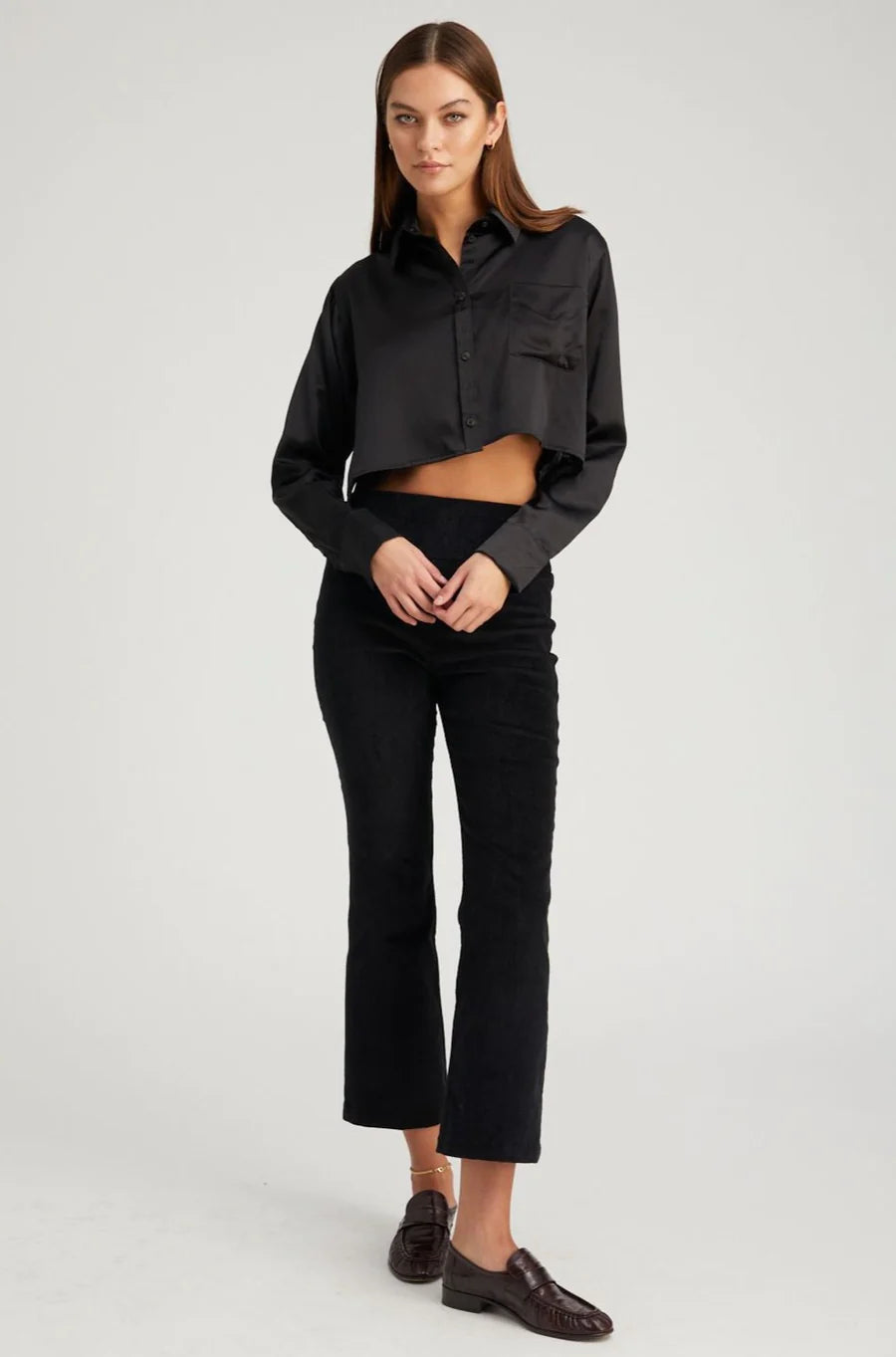 Urban Fashion SPRWMN Crop Flare Corduroy - FINAL SALE