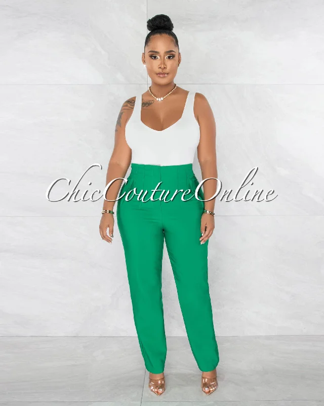 Turba Kelly Green High-Waisted Pants