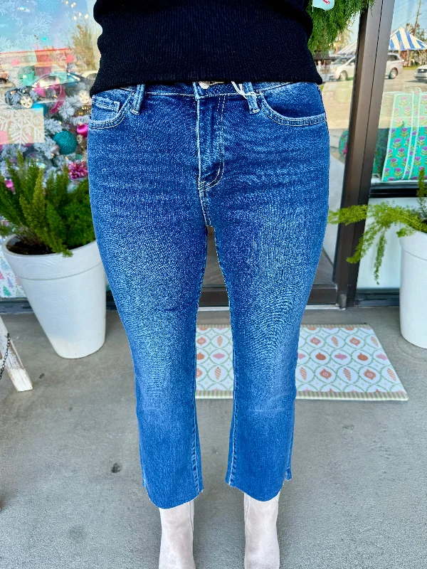 Hip-hop Style Vervet High Rise Hem Boot Jeans: Love Craft