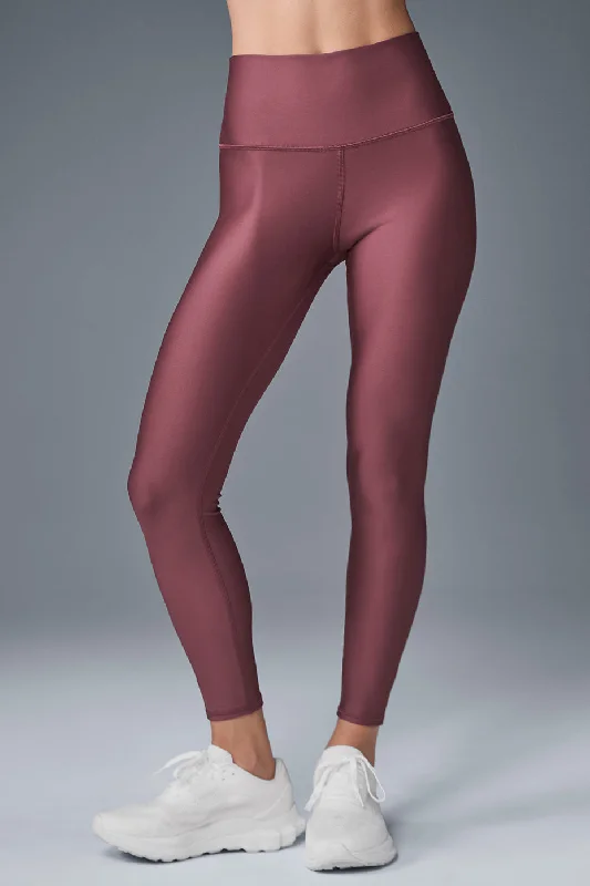 Classic Style Airlift Winter Warm High-Waist Legging - Burgundy Truffle
