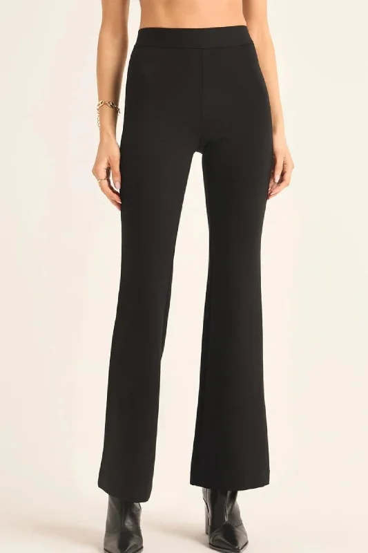 Personality Publicity Z Supply: Do It All Flare Pant in Black