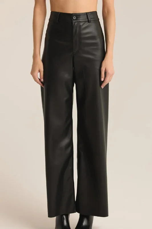 Urban Fashion Z Supply: Rilynn Faux Leather Pant in Black