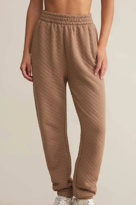 Urban Chic Z Supply: Slim Quilted Jogger in Campfire