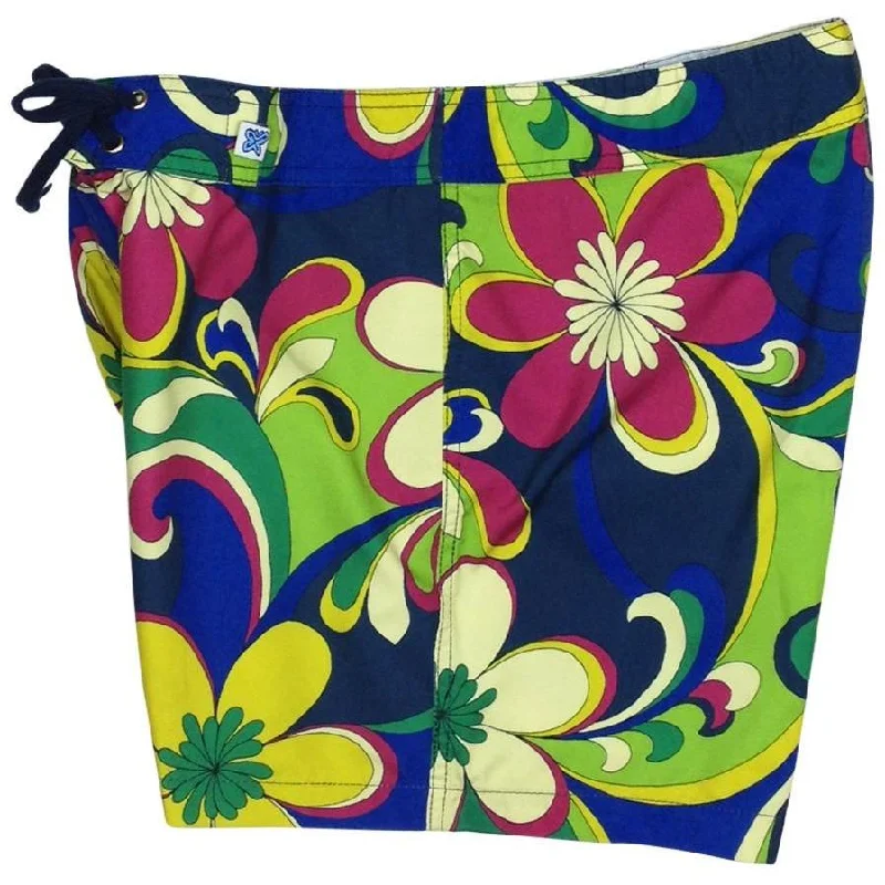 Luxury And Elegant "Art Fest" Board Shorts - Regular Rise / 5" Inseam