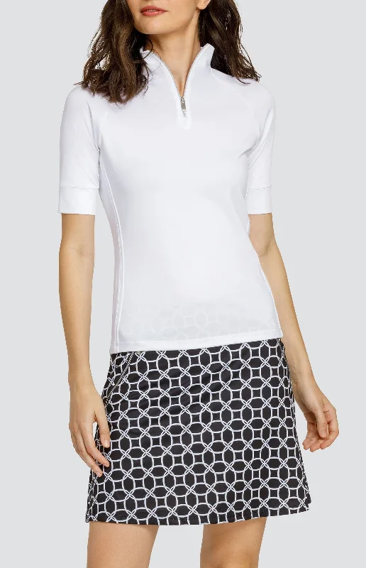 Simple Solid Color Atley Top - Chalk White