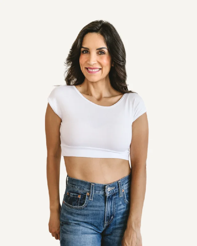 French Retro Classic Basic Cap Sleeve