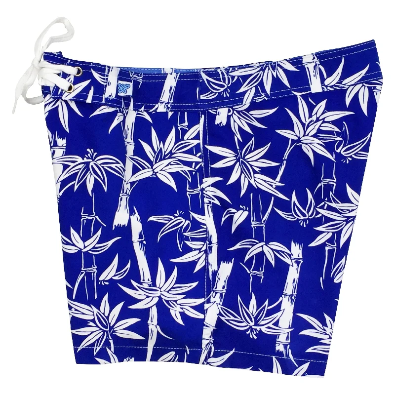 Comfortable And Versatile "Branch Out" Girls Board Shorts - 5" Inseam (Blue)