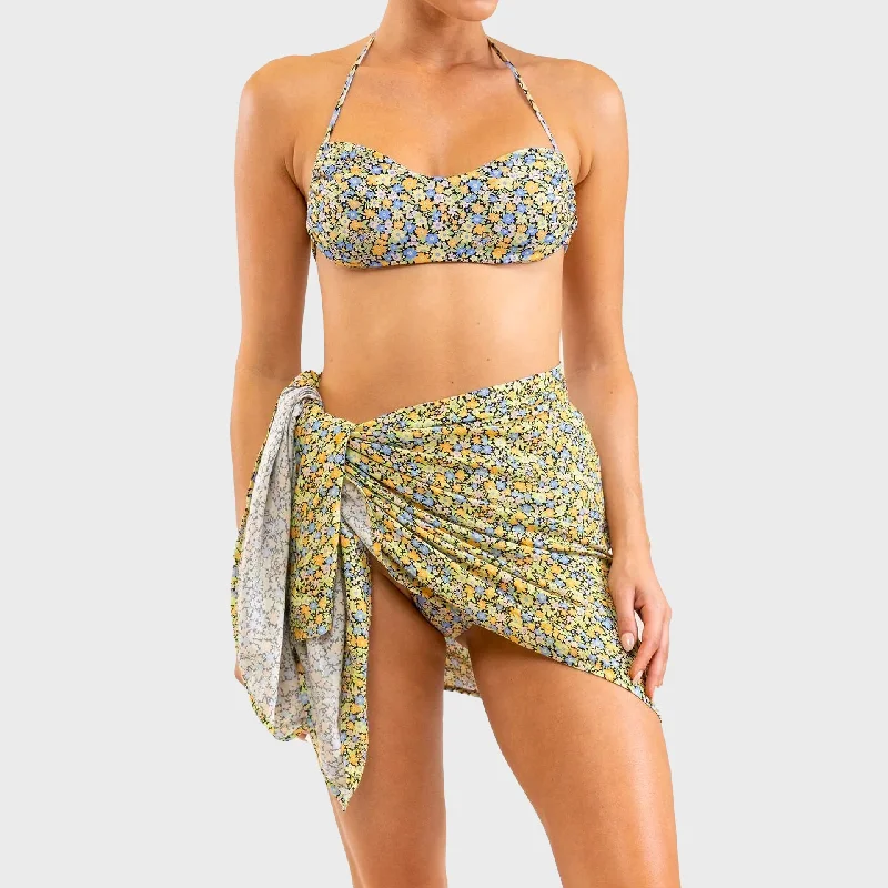Noble And Elegant Rhythm Carrie Womens Sarong - Black